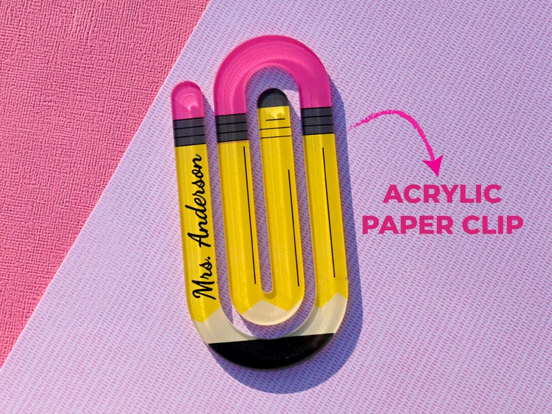 Personalized Teacher Whiteboard Eraser, Custom Teacher Appreciation Gifts, Chalkboard Eraser with Marker, Preschool Teacher Name gifts Only Paper Clip