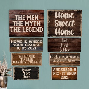 Custom Wood Sign | Custom Text Sign | Personalized Quote | Customized Wooden Sign | Personalized Sign | Farmhouse Sign | Custom Gift for Him