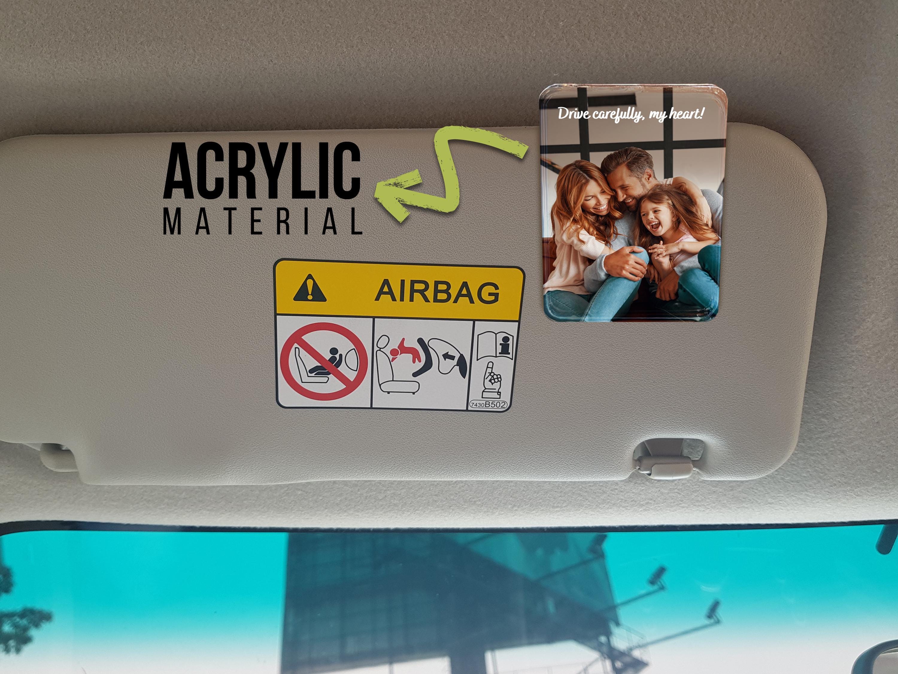 Custom Photo Car Visor Clip, Custom Sun Visor Clip, Personalized Photo Car Decoration, Photo Gift for Valentine Couple Gift For Christmas