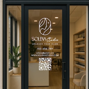 Personalized Business Window Sticker, Your Company Name Sticker ...