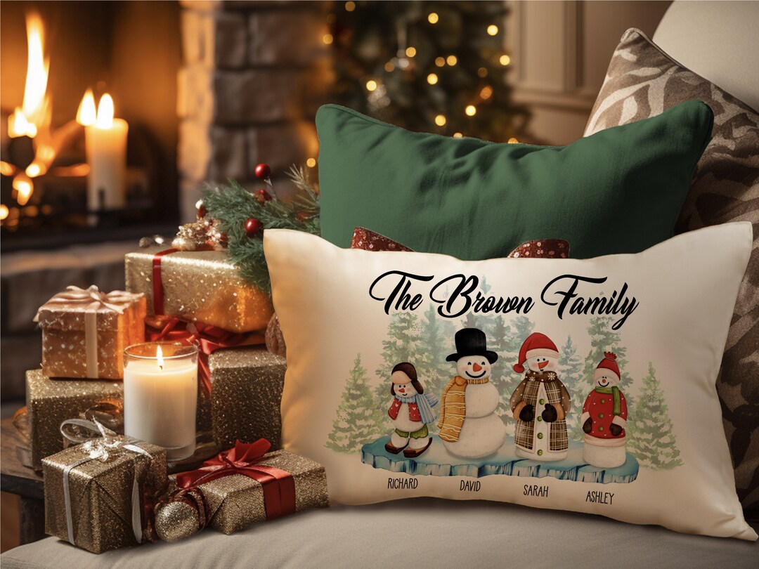 Personalized Christmas Pillow Cover for Christmas Home Etsy UK