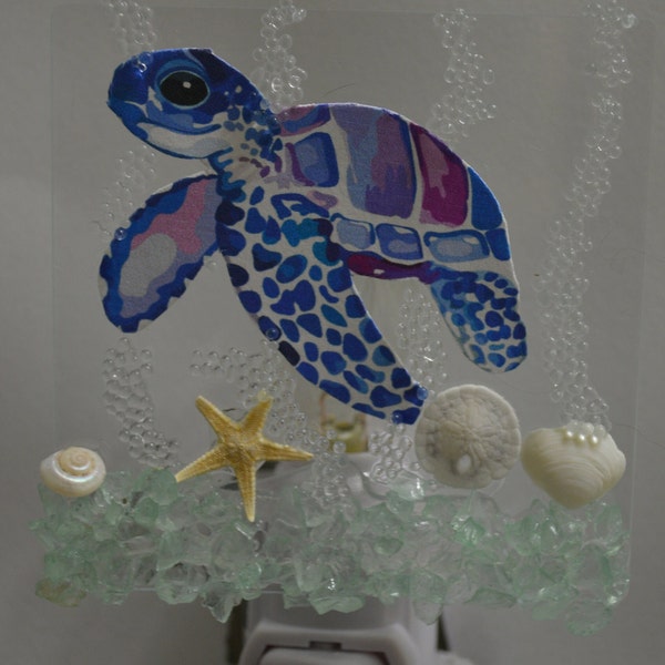 ETSY BEST SELLER NL121 Coastal Sea Turtle Night Light Nightlight