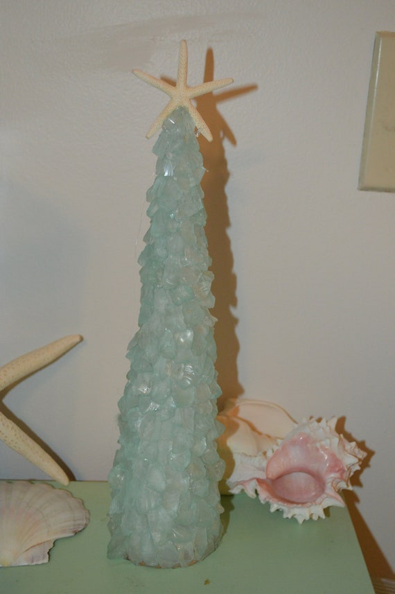 Sea Foam Sea Glass Christmas Tree 