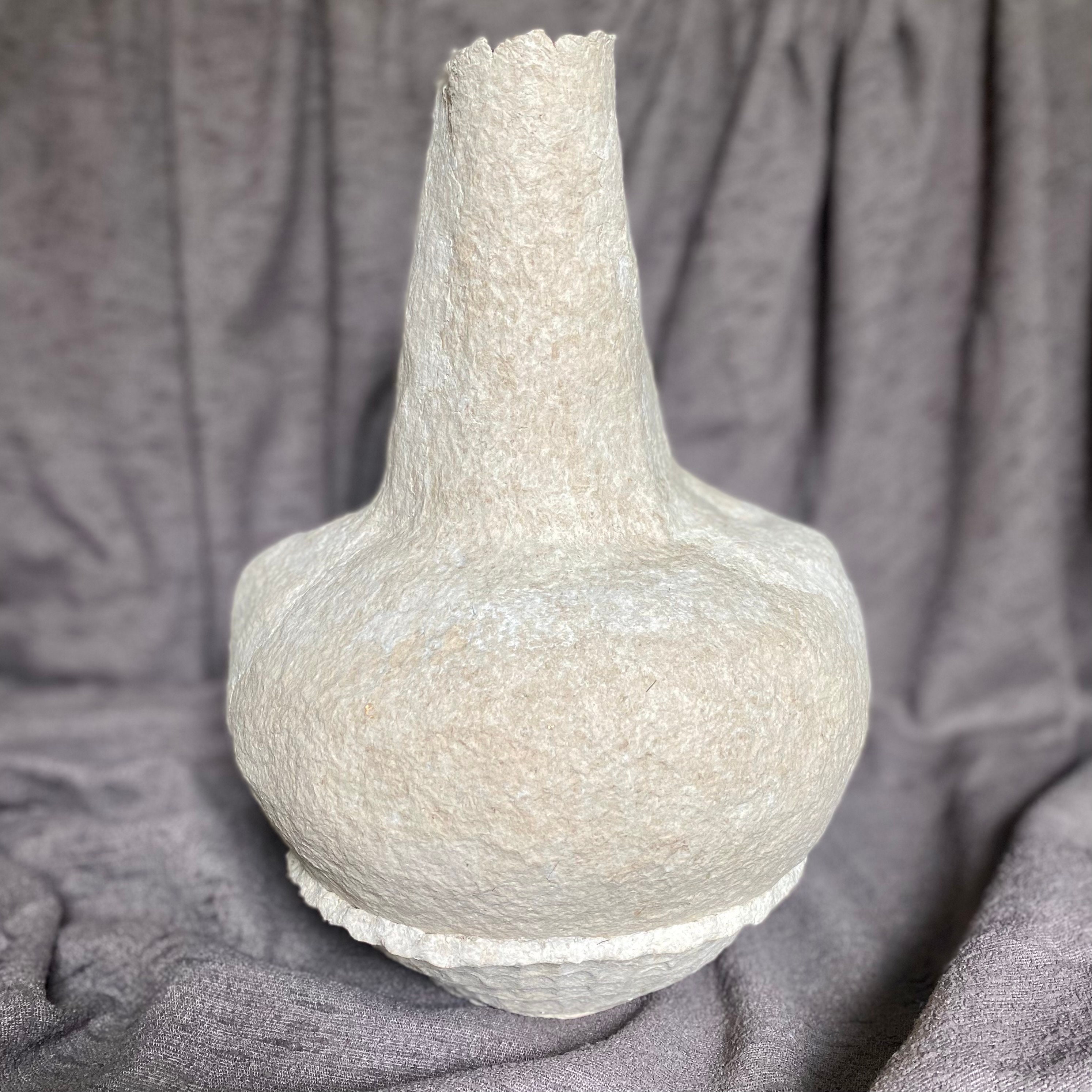 Stone Relic Paper Pulp Paper Mache Vase - Etsy