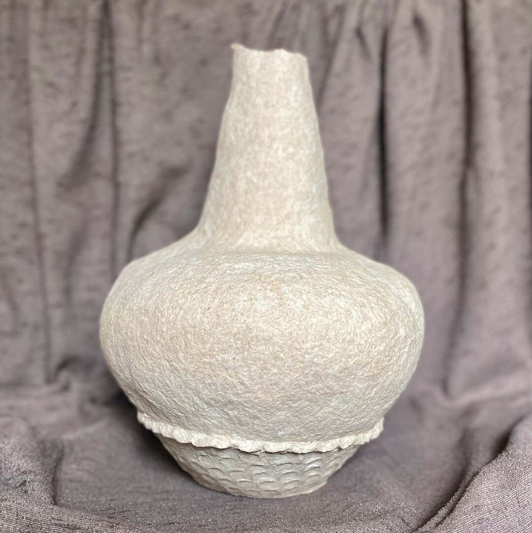 Stone Relic Paper Pulp Paper Mache Vase Etsy