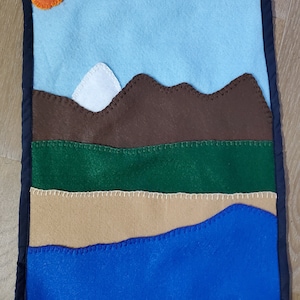 Luft, Land und Wasser Sortierende Montessori Matte