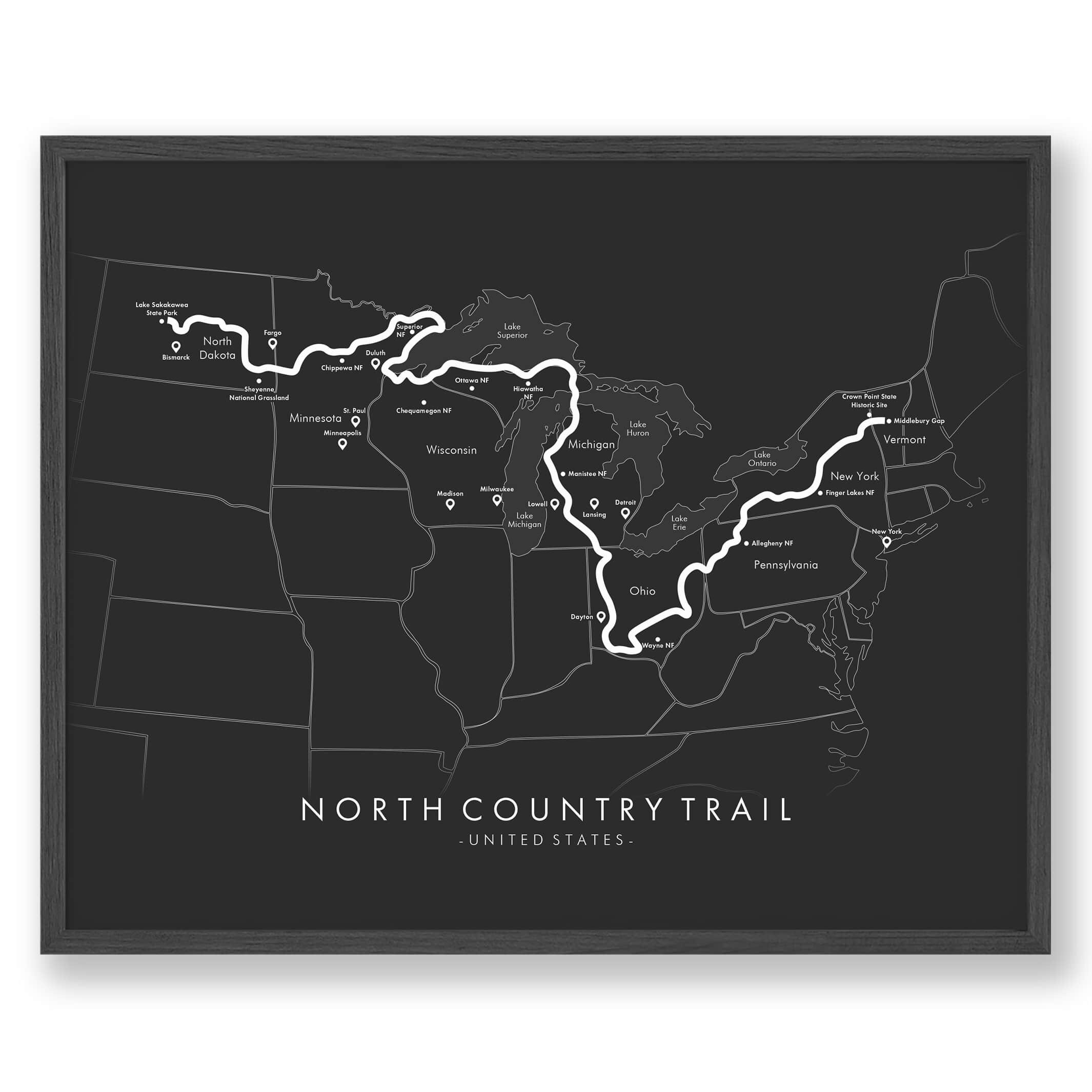 North County Trail Map - Etsy