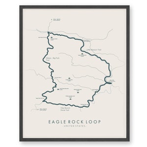 Eagle Rock Loop Trail Map | Eagle Rock Loop Poster | Ouachita National ...