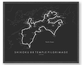 Shikoku Pilgrimage Scroll With Temple Stamps – Japanese Henro