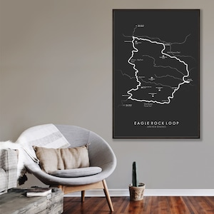 Eagle Rock Loop Trail Map | Eagle Rock Loop Poster | Ouachita National ...