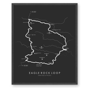 Eagle Rock Loop Trail Map | Adler Rock Loop Poster | Ouachita National Forest Wanderung | Wanderkarte Kunst | Erleben Sie Ihre Abenteuer