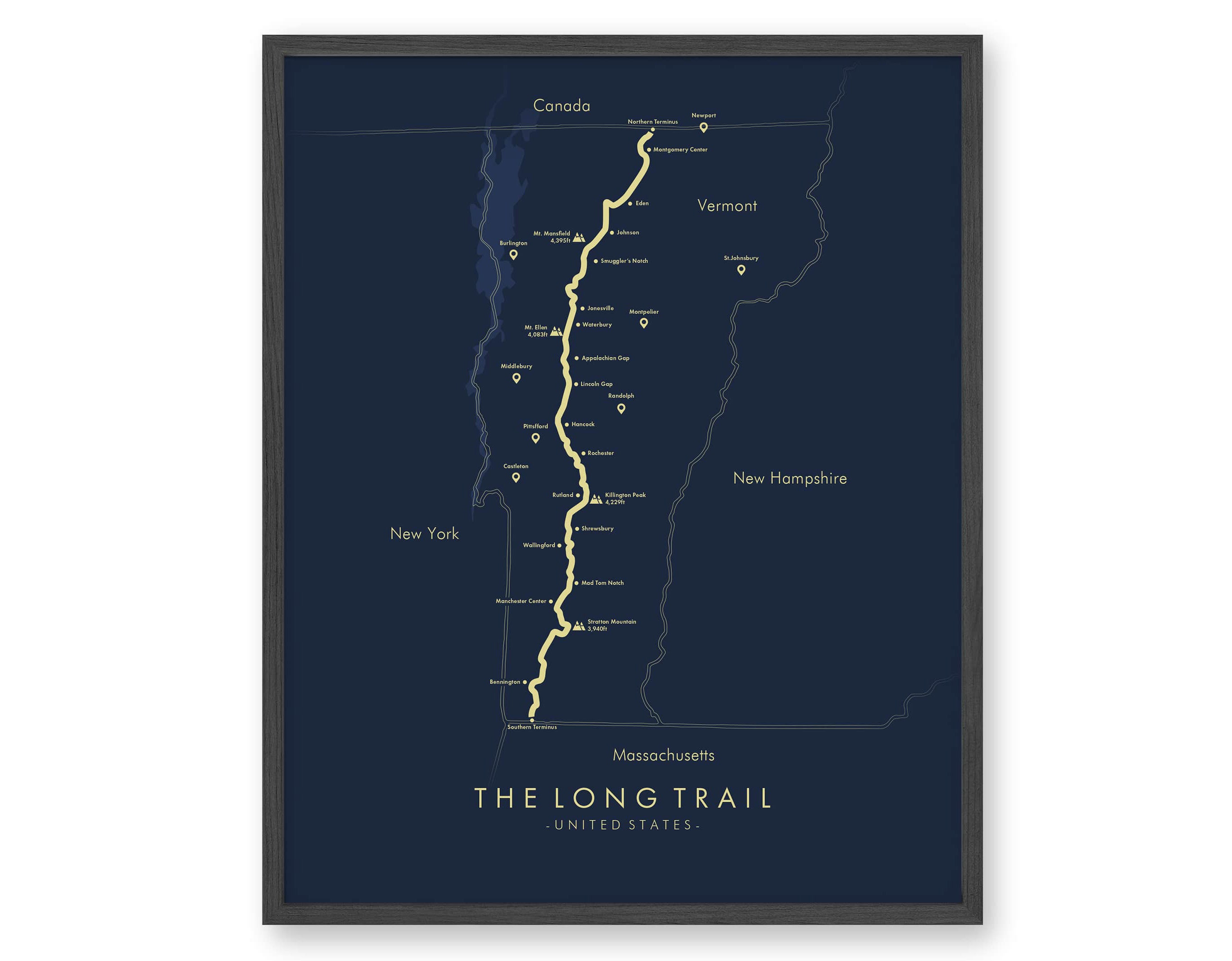 Vermont Long Trail Map the Long - Il Fullxfull.3493026545 Rhjt 