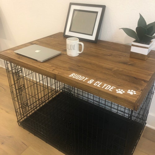 Custom Dog Crate Cover Personalized Choose 2 Fabrics and Etsy