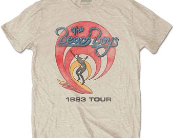 The Beach Boys Unisex T-Shirt: 1983 Tour, Gift For Him,Gift For Her, Unisex T-Shirt,Classic Beach Boy T-shirt, Official Licensed Merchandise