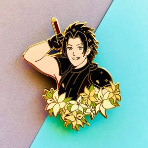 LAST RUN | Zack Gold Enamel Pin | FF7 | Final Fantasy 7 | Crisis Core