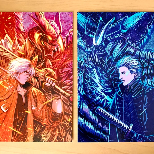 Devil May Cry 5 Inktober Prints | Halloween