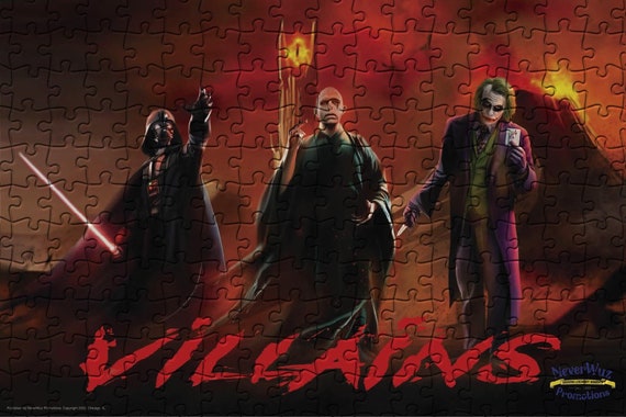 Villains Legends 1000 Piece Adult Puzzle Gift Voldemort Darth Etsy