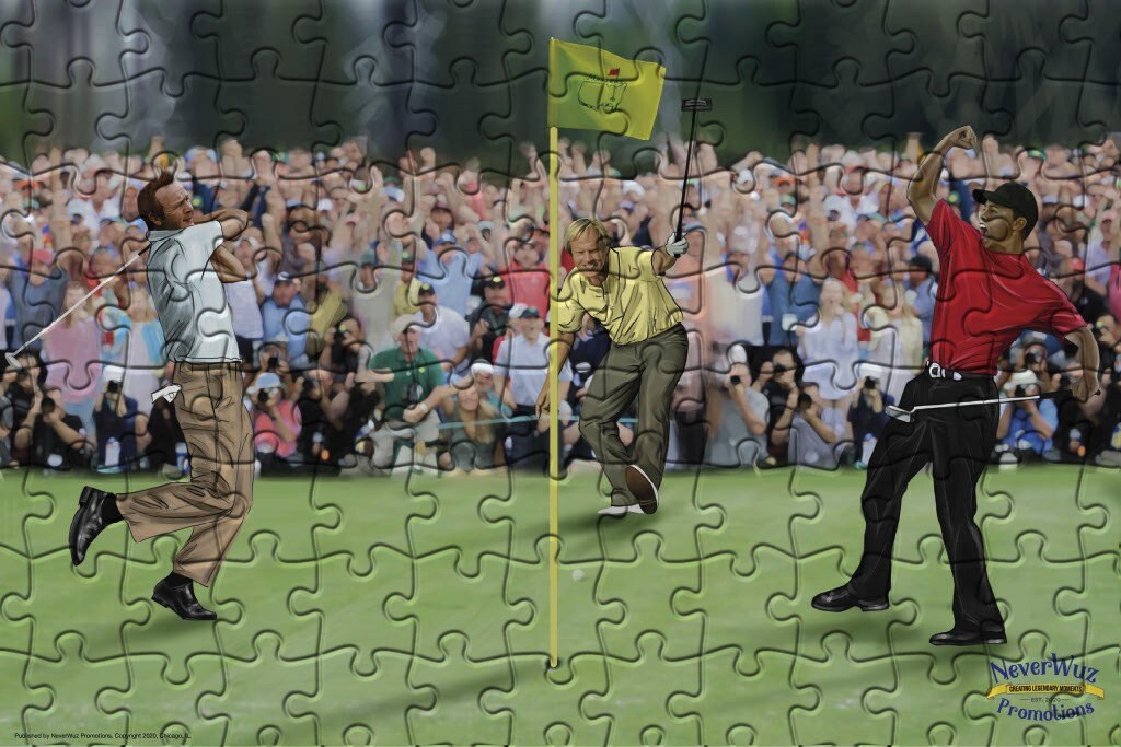 Golf Greats 1000 Piece Adult Puzzle Gift Tiger Woods Jack Etsy