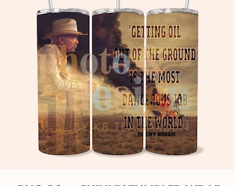 Landman Tommy Norris Quote 20oz Tumbler Wrap | Sublimatieontwerp beker