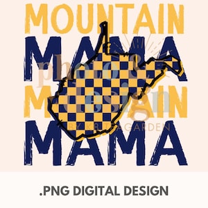 Damier Mountain Mama | Téléchargement du modèle PNG
