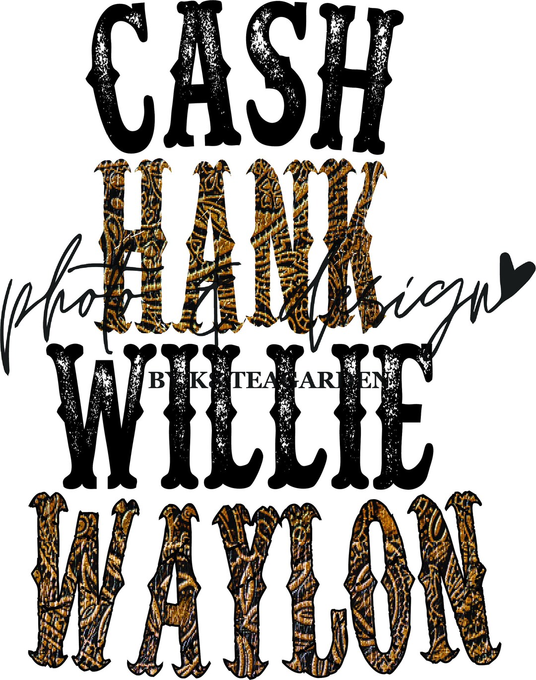 Cash Hank Willie & Waylon Sublimation Design Download - Etsy