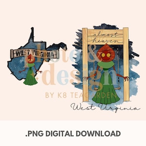 Bijna hemel Flatwoods Monster voor- en achterkant, png