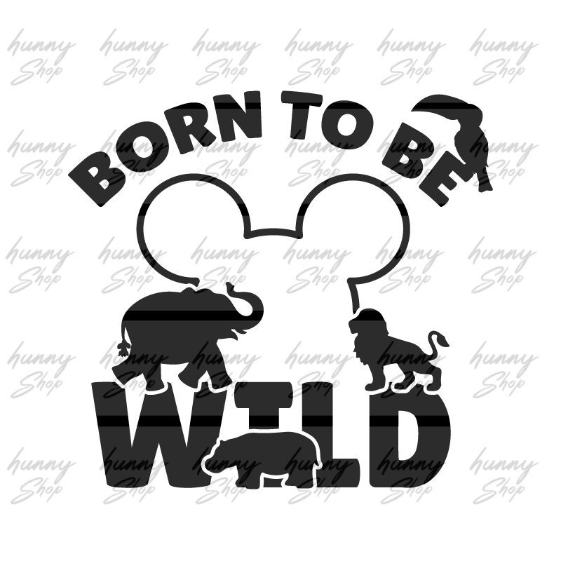 Born To Be Wild SVG, Wilderness Cut File for Cricut, Animal Kingdom s…