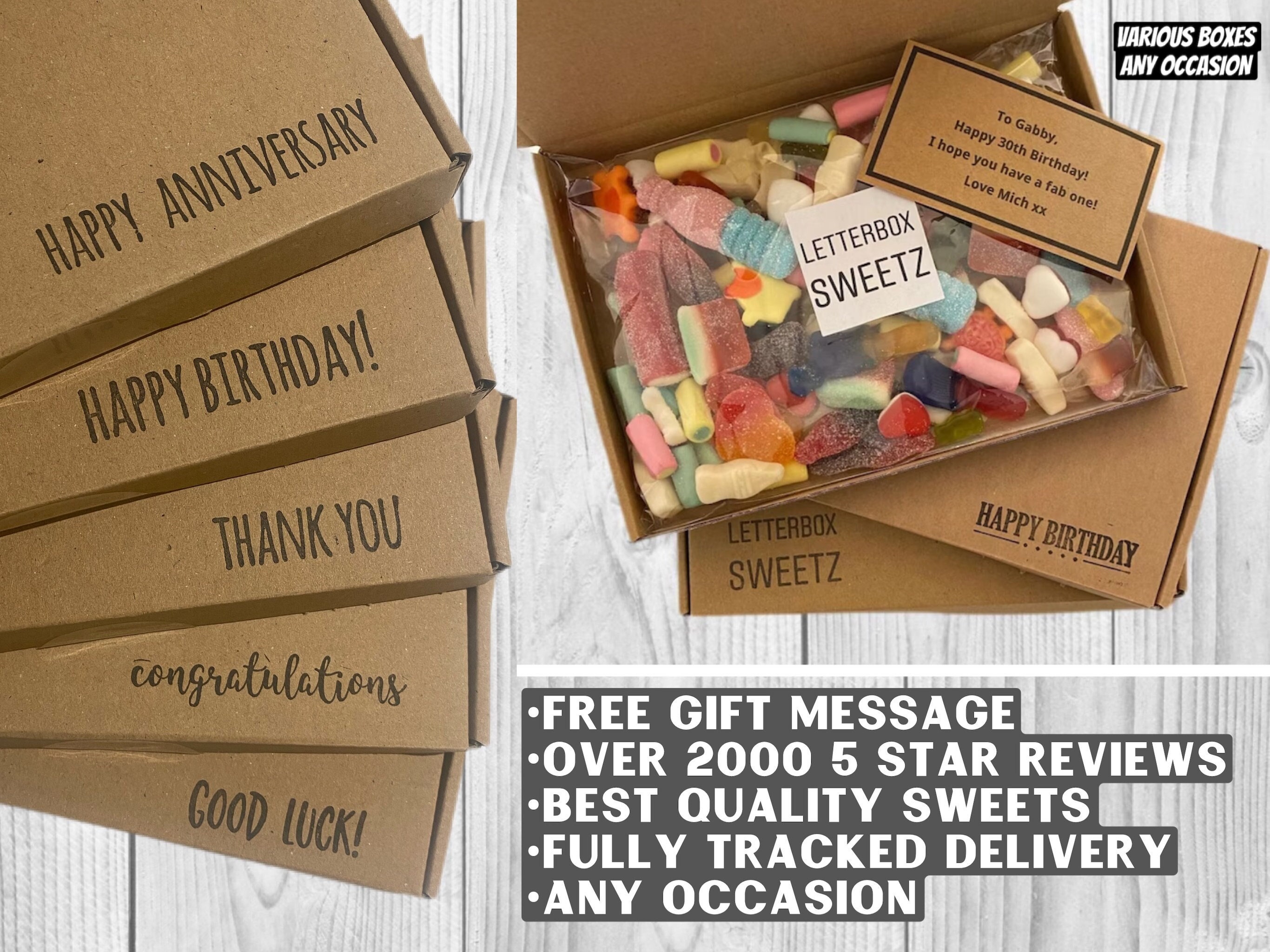 Teacher Gift Letterbox PICK & MIX Sweet Gift Box Birthday - Etsy