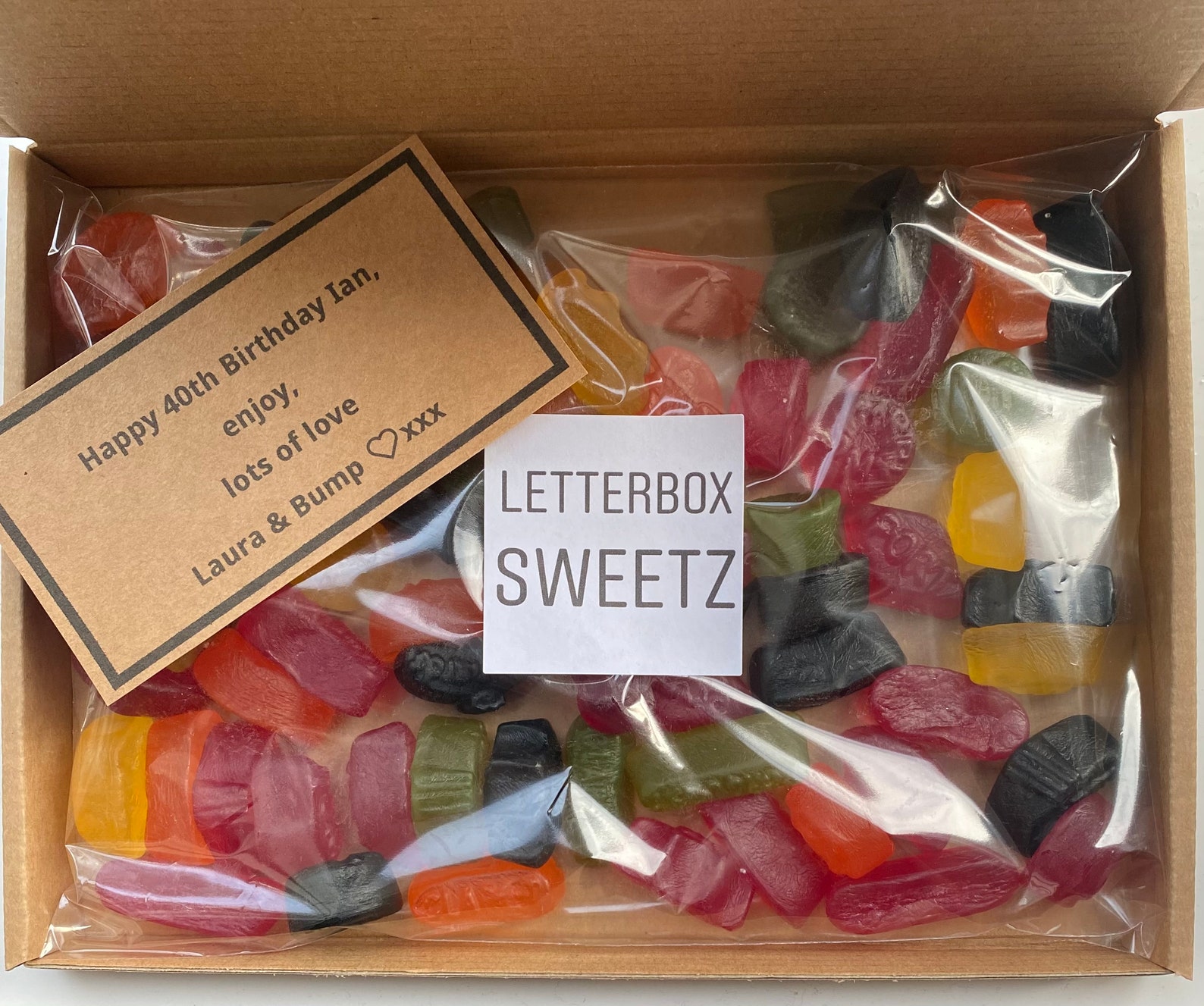 Wine Gums Sweets LARGE sweet Gift Box Etsy