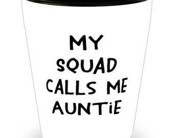 Other aunts me aunticorn from niece nephew cup Pregnancy announcement retirement Auntie to be 1.5 oz shot glass funny rainbow pole dancing unicorn