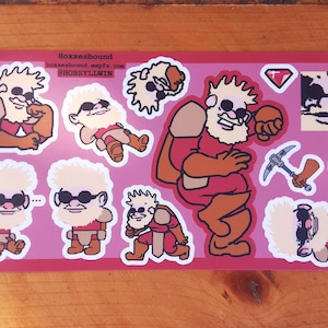 Hoja de pegatinas de la tormenta enana Hoxxesbound