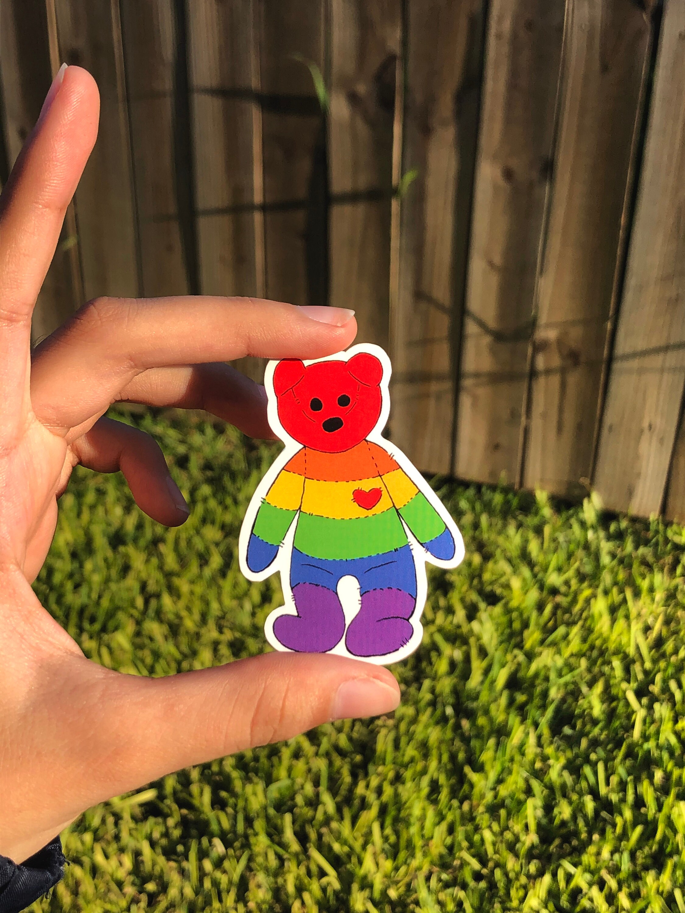 LGBT Pride Beanie Baby Bear Stickers Etsy