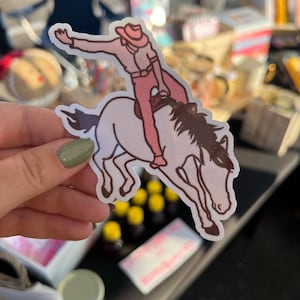 Rodeo Cowboy Sticker| Minimalist Design