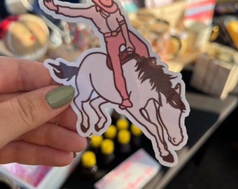 Rodeo Cowboy Sticker| Minimalist Design