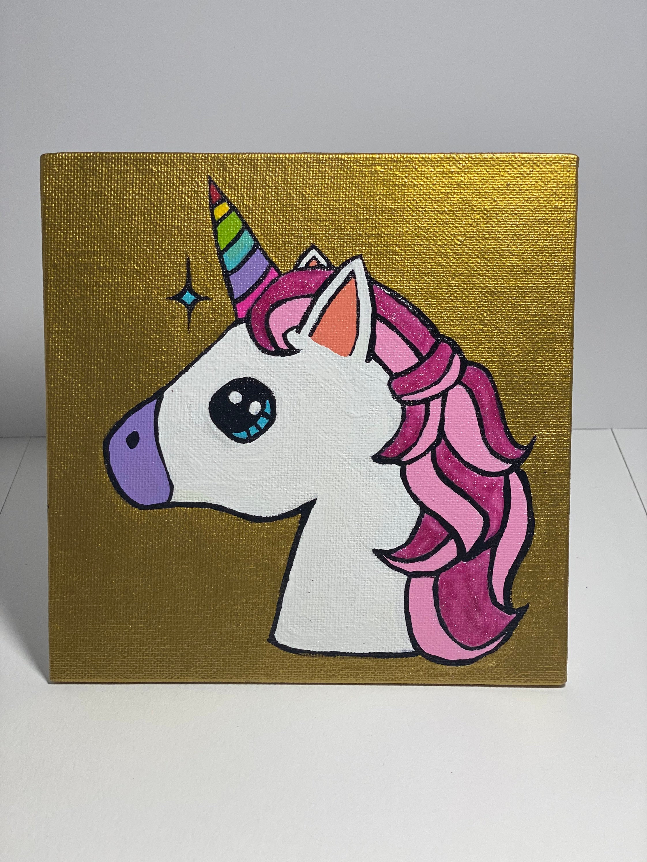 Unicorn painting Etsy