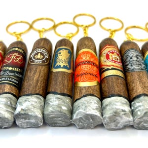 Realistic Cigarillo-Sized Keychains w/ Real Labels