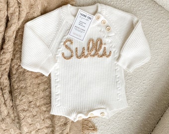 Custom Baby Name Sweater