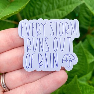 Every Storm Runs Out Of Rain Maya Angelou Quote Cloud Etsy