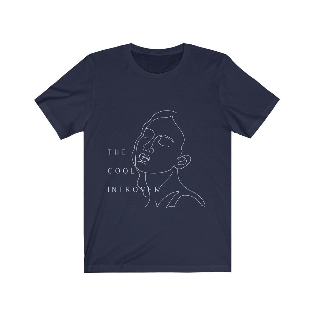The Cool Introvert Jersey Short Sleeve Tee; Introvert Tee, Sarcastic ...