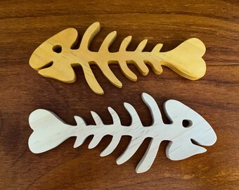 plastic fish skeleton toy
