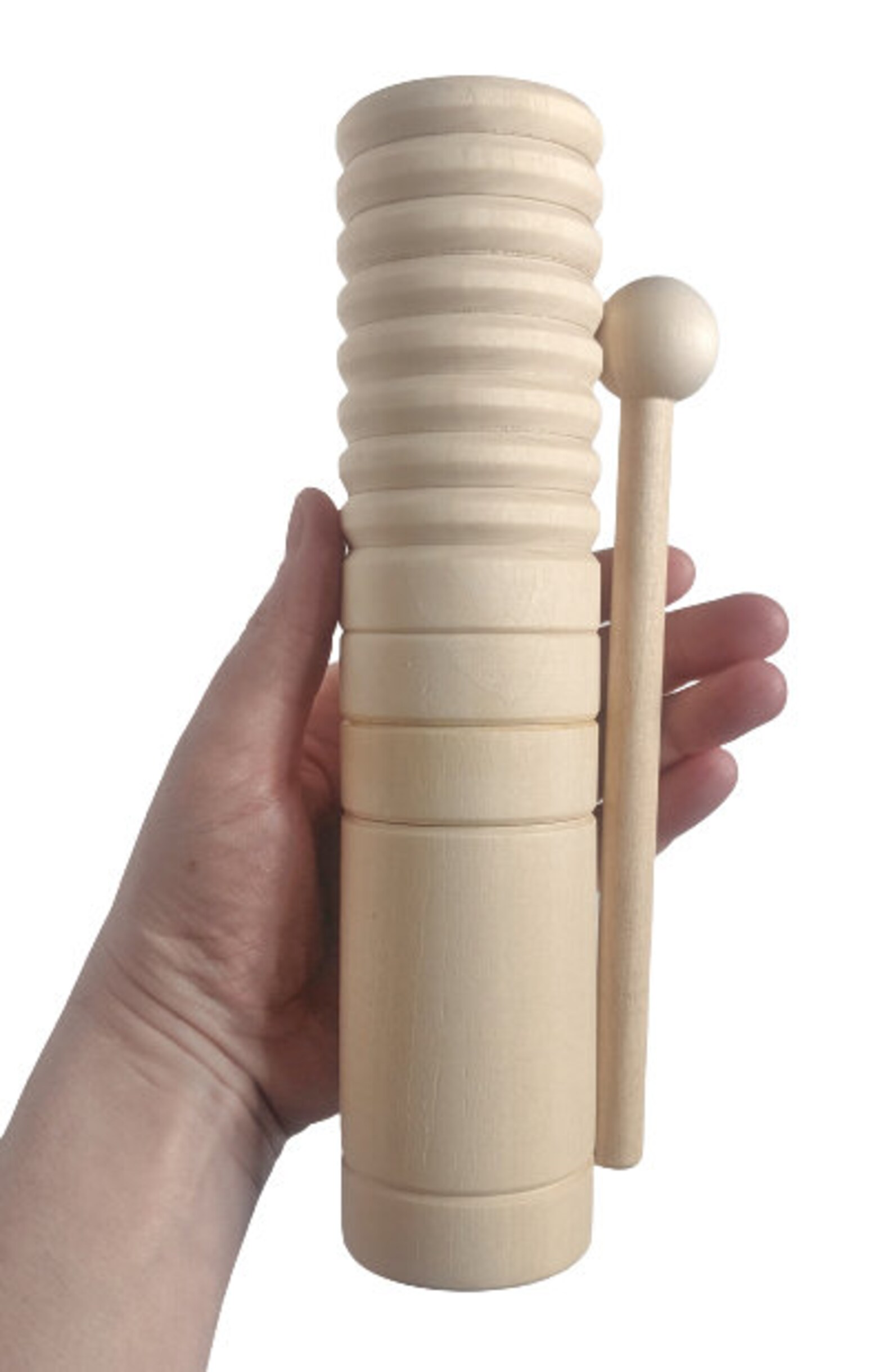 Wooden Percussion Guiro rasp W Stick and Rattle / Unfinished - Etsy