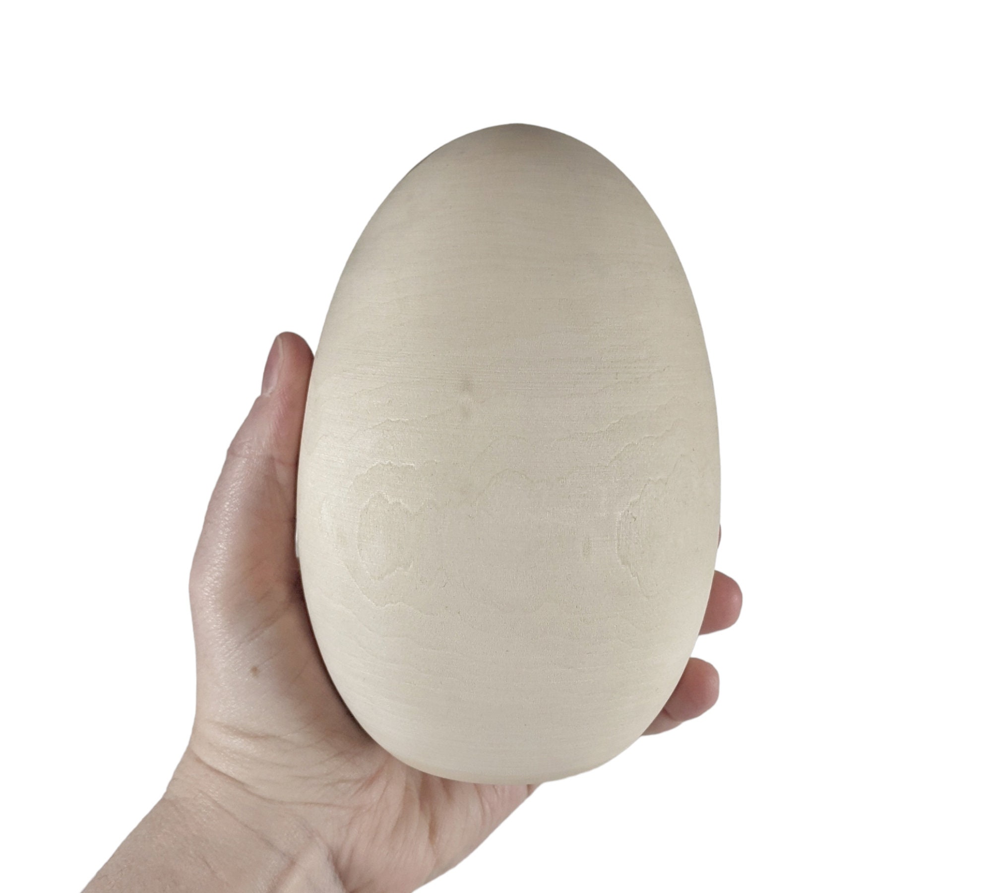 EGG SHAPED Unfinished 1/4 Wood - 4 inches - Wooden Blanks- Wooden Sha –  Handcraftedbymegan