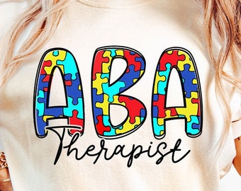 ABA Therapist Png, Applied Behavior Analysis Sublimation Designs Downloads