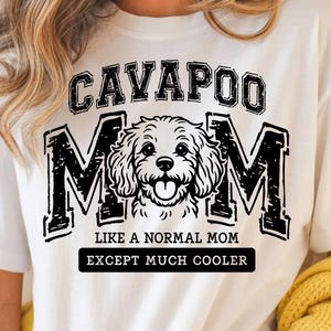 Cavapoo Mom PNG: Sublimeringsdesign för hundälskare (digital nedladdning)