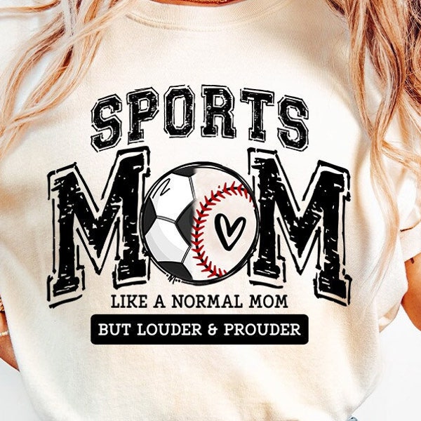 Sprots Mom PNG, Varsity, Distressed, Ballpark mama, Baseball And Soccer Mom, Baseball mama, Soccer Mama, Sublimation Design Downloads