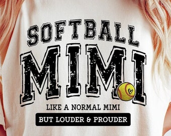 Softball Mimi PNG: Loud & Proud Design (Digital Download)