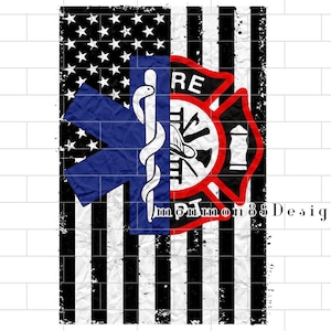 EMT Firefighter PNG, EMT Firefighter Sublimation design download, white line, Red line, Wife, Mom, First Responders, Frontline