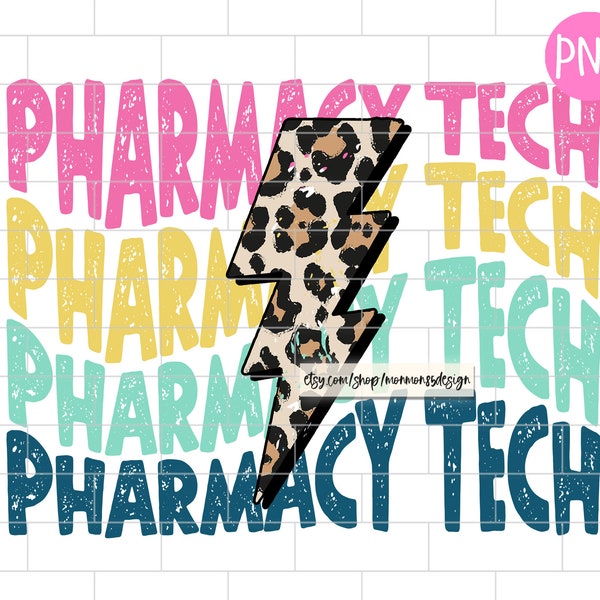 Pharmacy Tech PNG, Sublimation Design Downloads