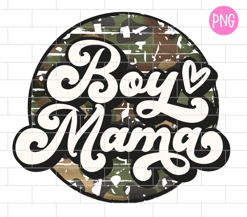 Boy Mama Camo PNG Mom of Boy Camo Sublimation Design - Etsy