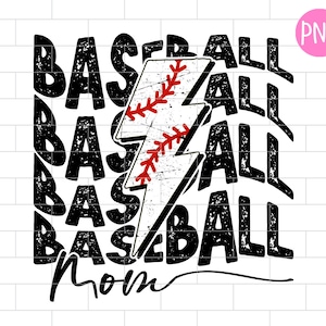 Baseball Mom PNG, Sublimation Design Downloads